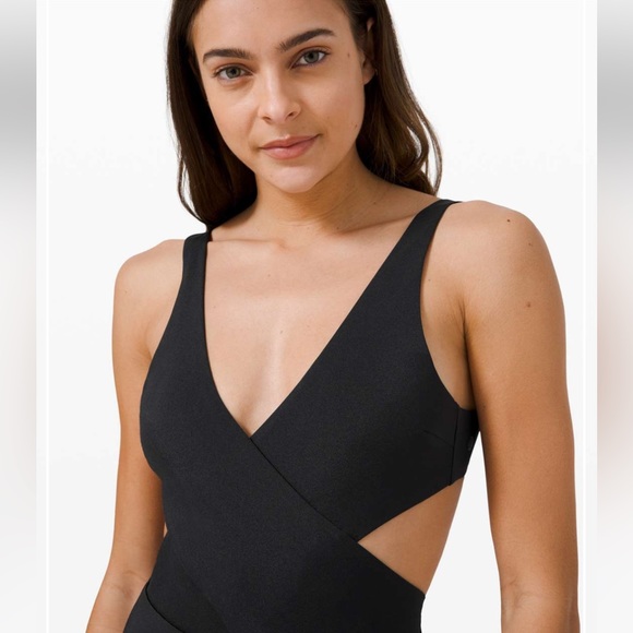 Lululemon black all that glimmers one piece swimsuit - Picture 3 of 9
